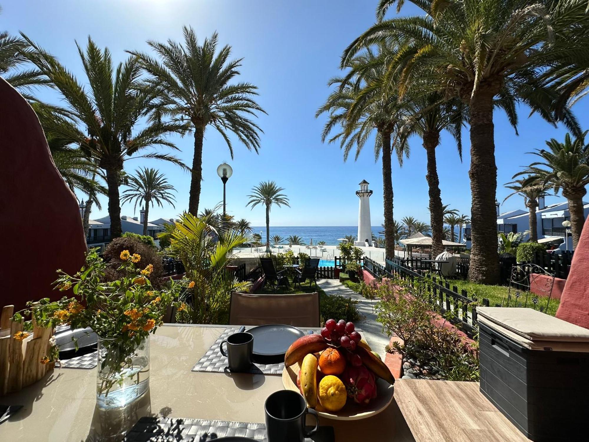 First Beachline Deluxe With Garden And Terrasse In Sun Club San Bartolomé Exteriér fotografie